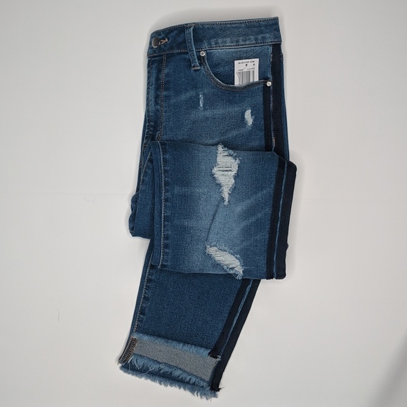 Tinseltown High Rise Skinny Distressed Jeans NEW - Picture 3 of 8
